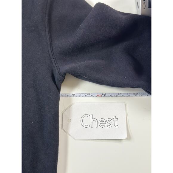 Champion Youth Hoodie Medium (10/12) Black Pullover Fleece Logo Sweatshirt - Picture 3 of 6